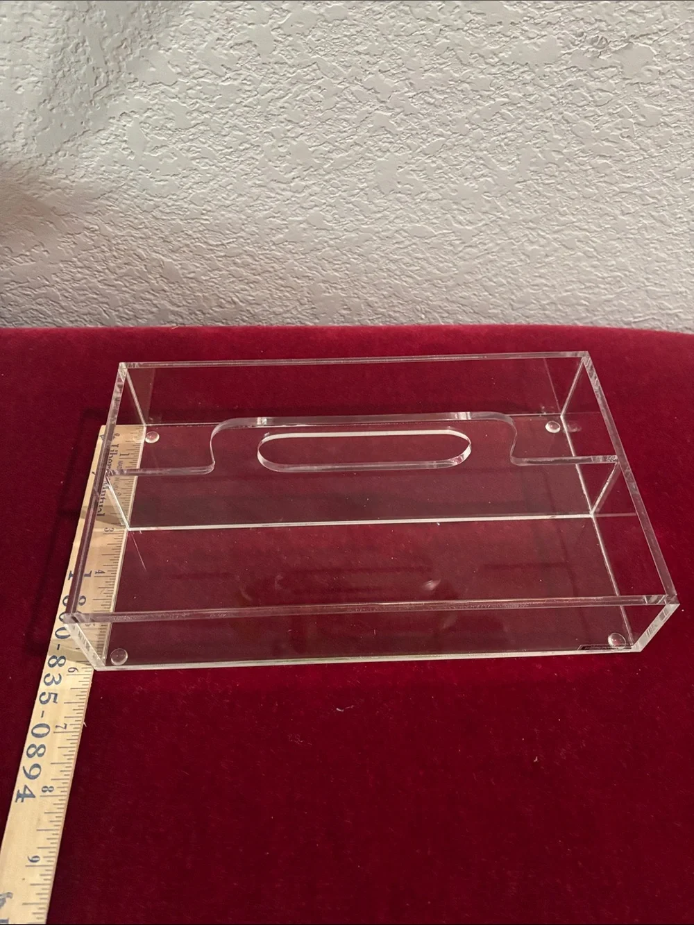 Clear Acrylic Desk Organizer Tray - Transparent
